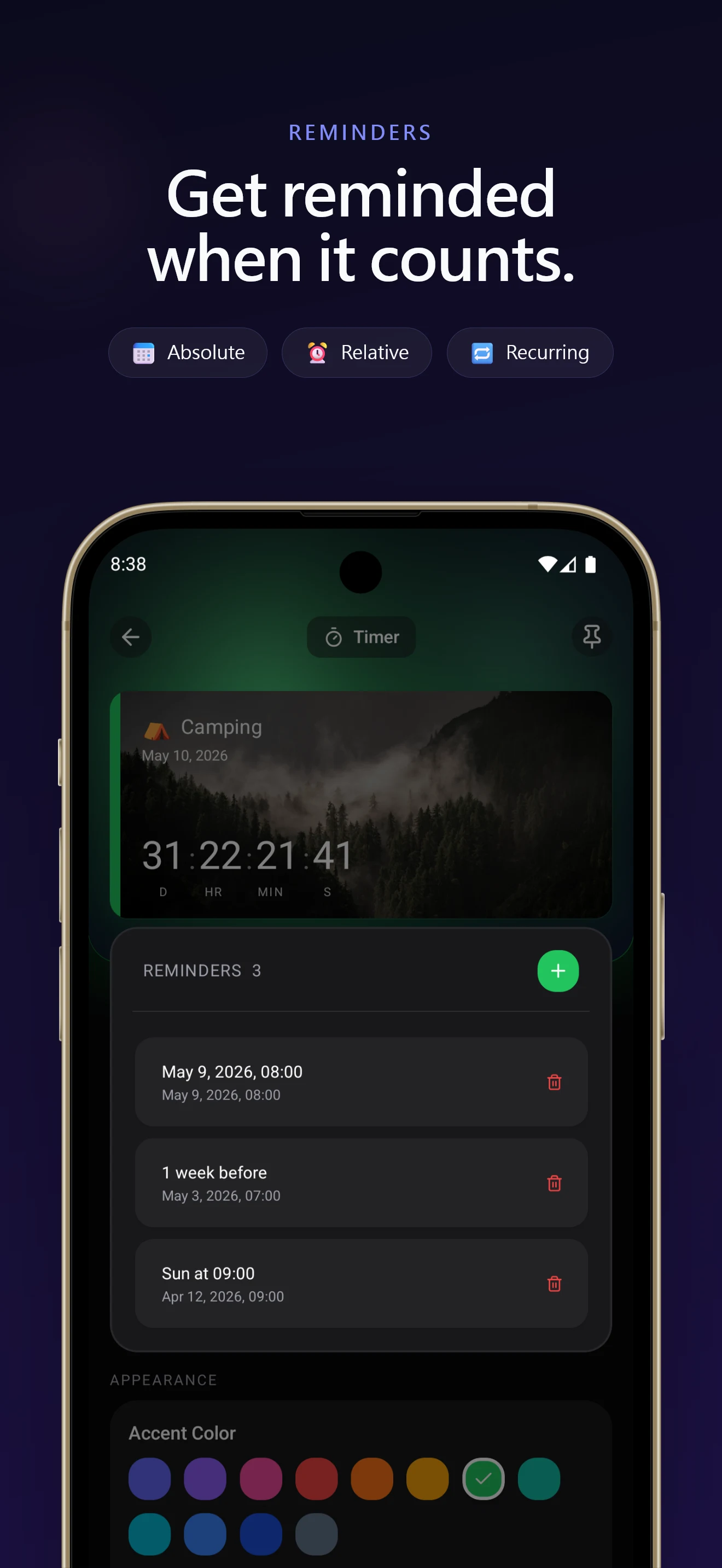 countdawns - Countdown Widget screenshot