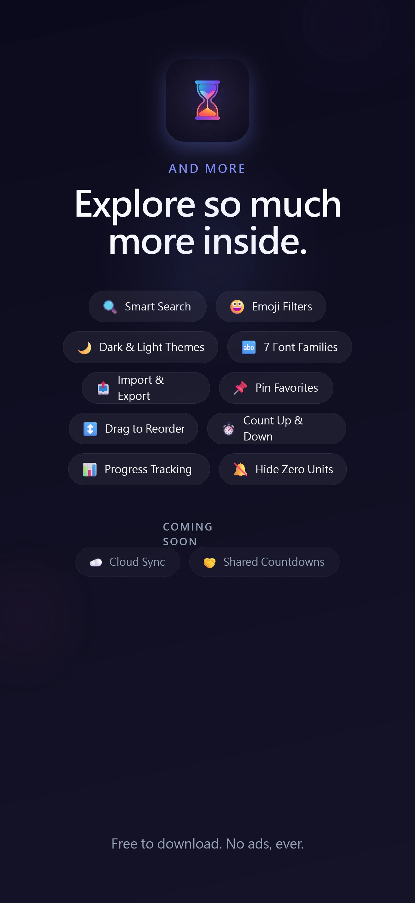 countdawns - Countdown Widget screenshot