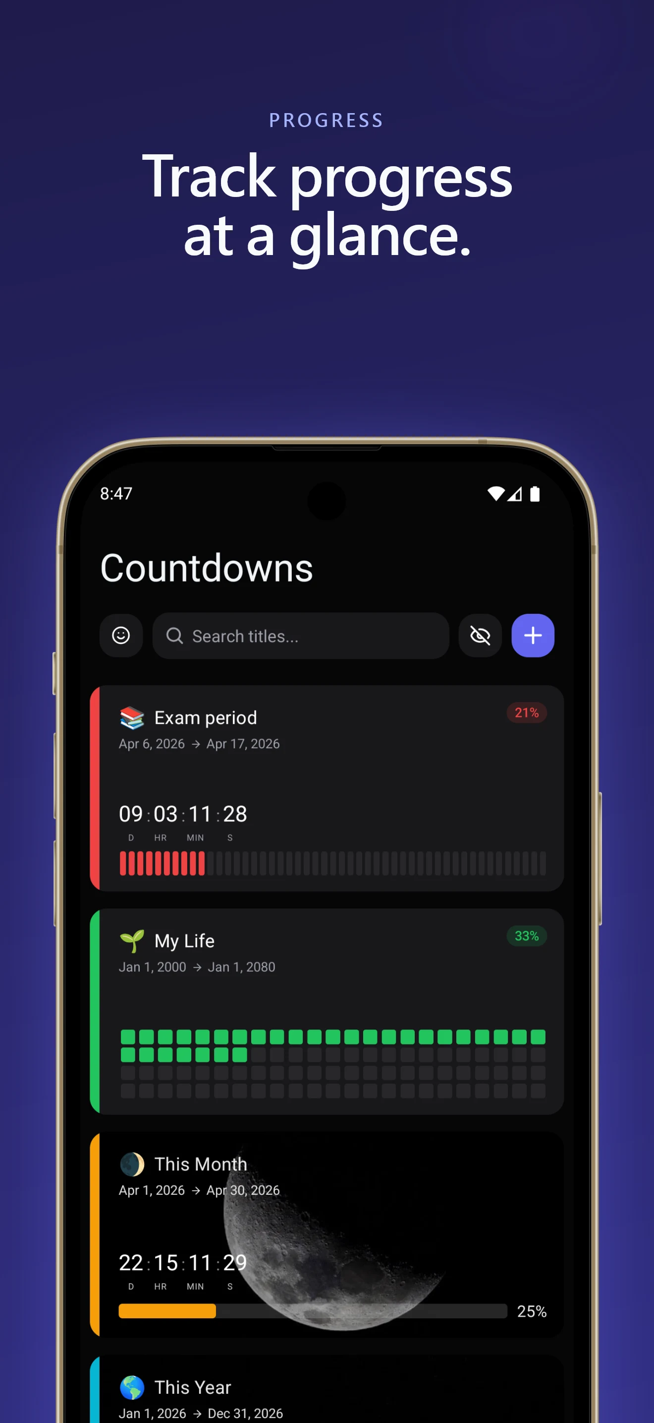 countdawns - Countdown Widget screenshot